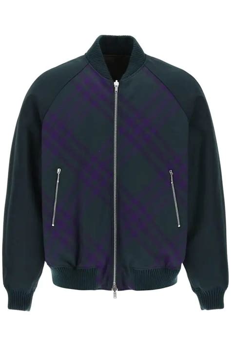 burberry bomber jacket green|Burberry bomber jacket sale.